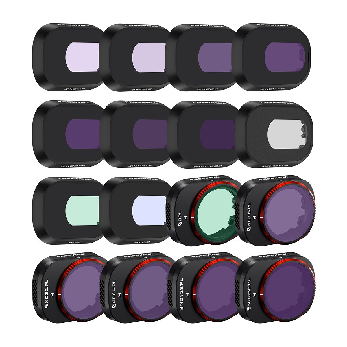 

Freewell Mega Filter Kit with ND, ND/PL, CPL and UV for DJI Mini 4 Pro, 16-Pack
