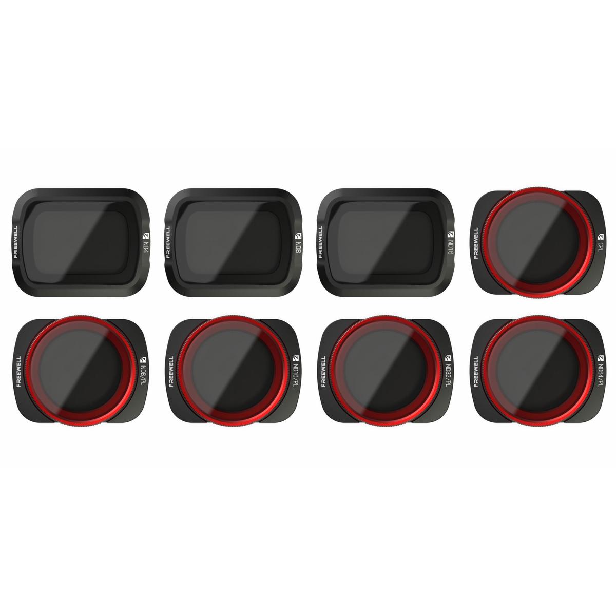 

Freewell All Day ND & ND/PL Filter Kit for DJI Osmo Pocket and Pocket 2, 8-Pack