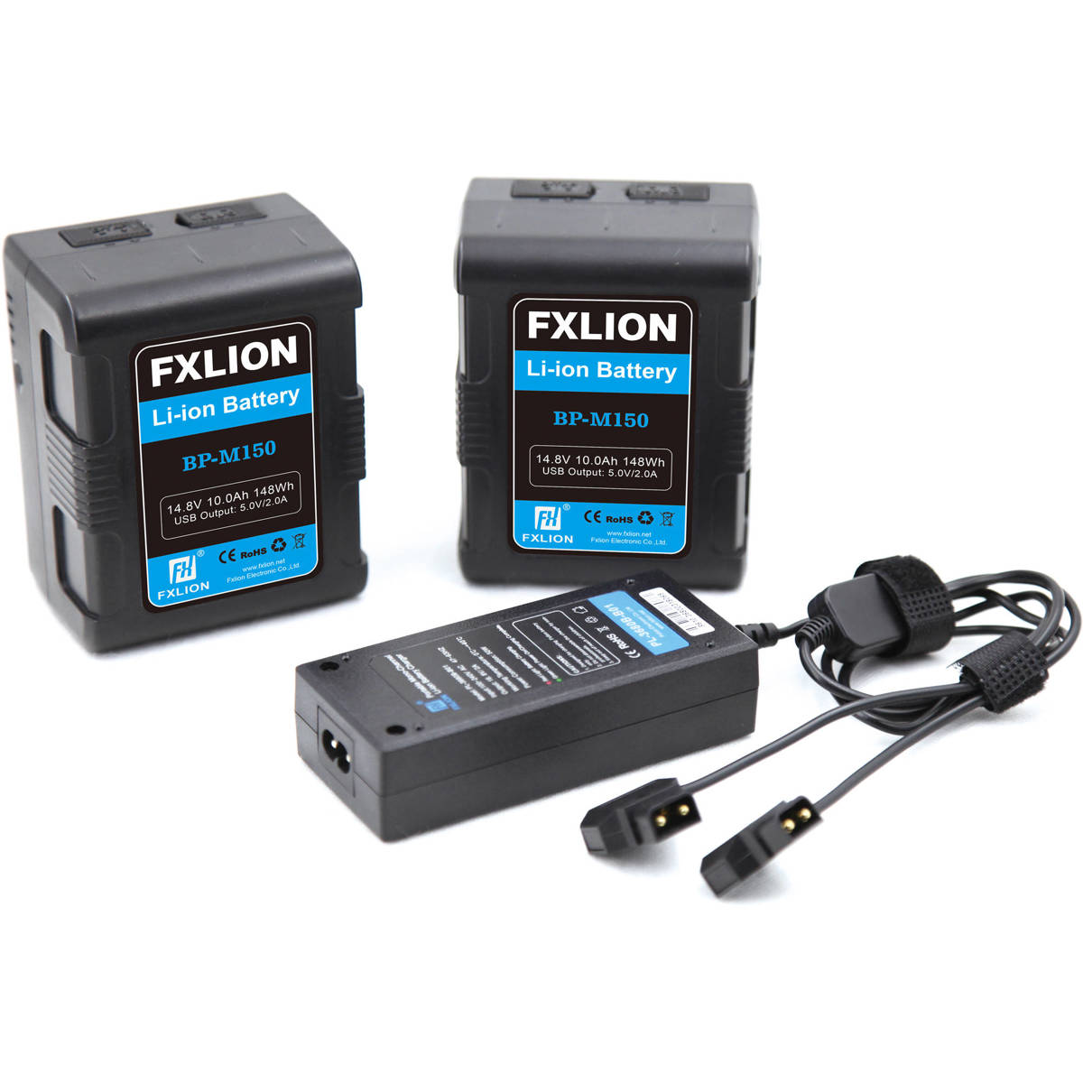 

FX Lion BP-M150-KA 14.8V 148Wh Square V-Mount Lithium-Ion Battery Kit