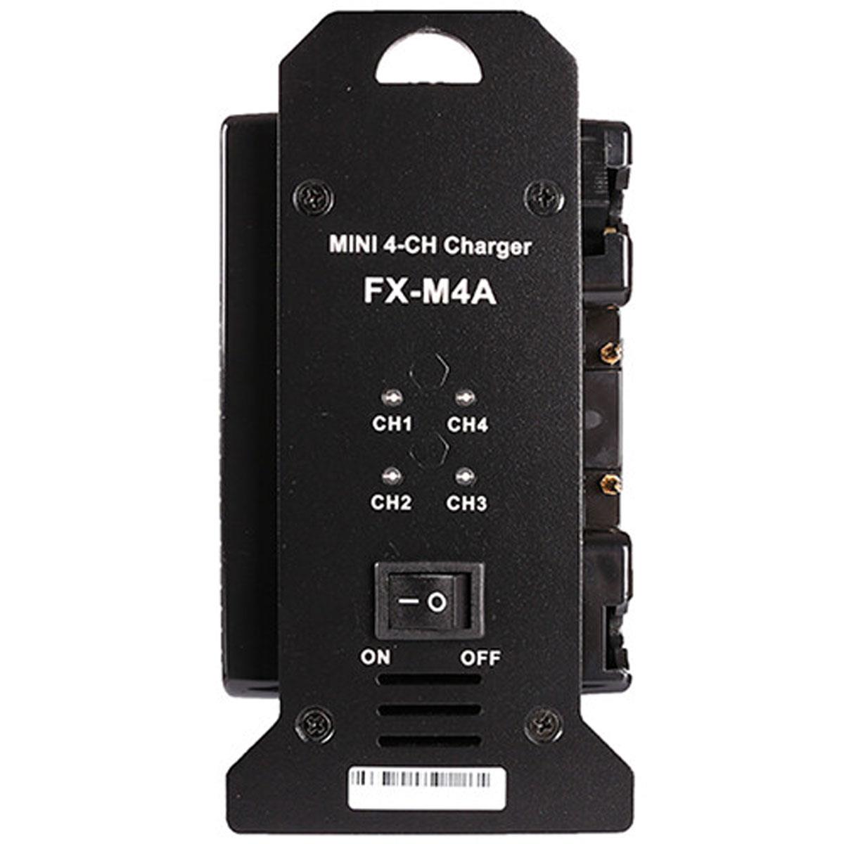 Image of FX Lion FX-M4A Mini 4-Channel Gold-Mount Battery Charger