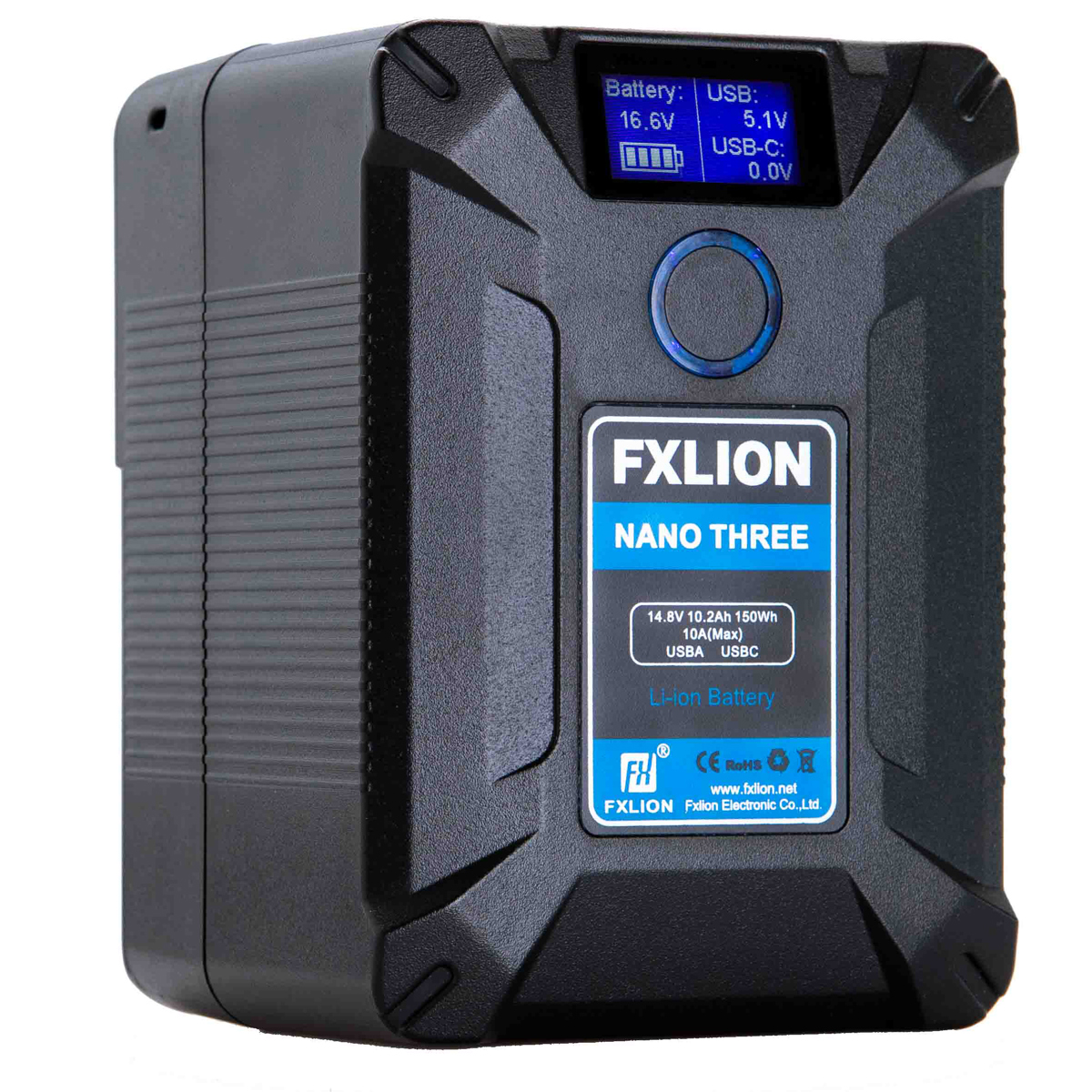 

FX Lion NANO THREE 150Wh 14.8V Compact V-Mount Lithium-Ion Battery