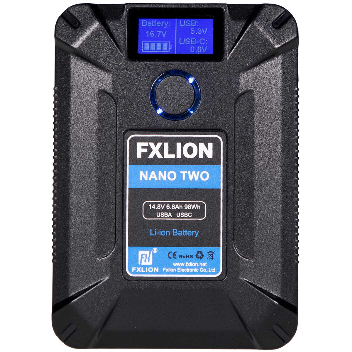 

FX Lion NANO TWO 14.8V Ultra-Compact V-Mount Lithium-Ion Battery, 98Wh