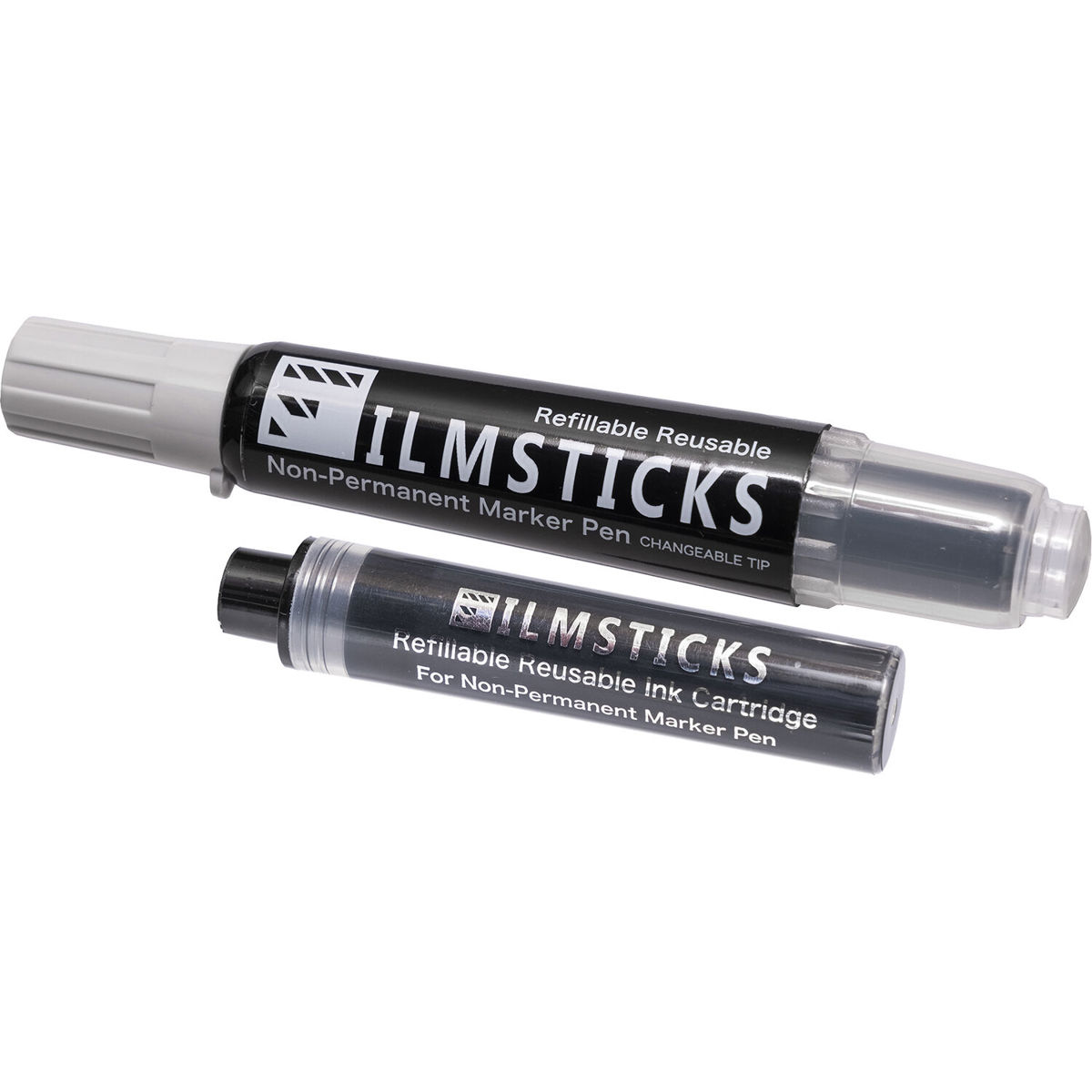 

Filmsticks Refillable Non-Permanent Marker Pen Kit, Black