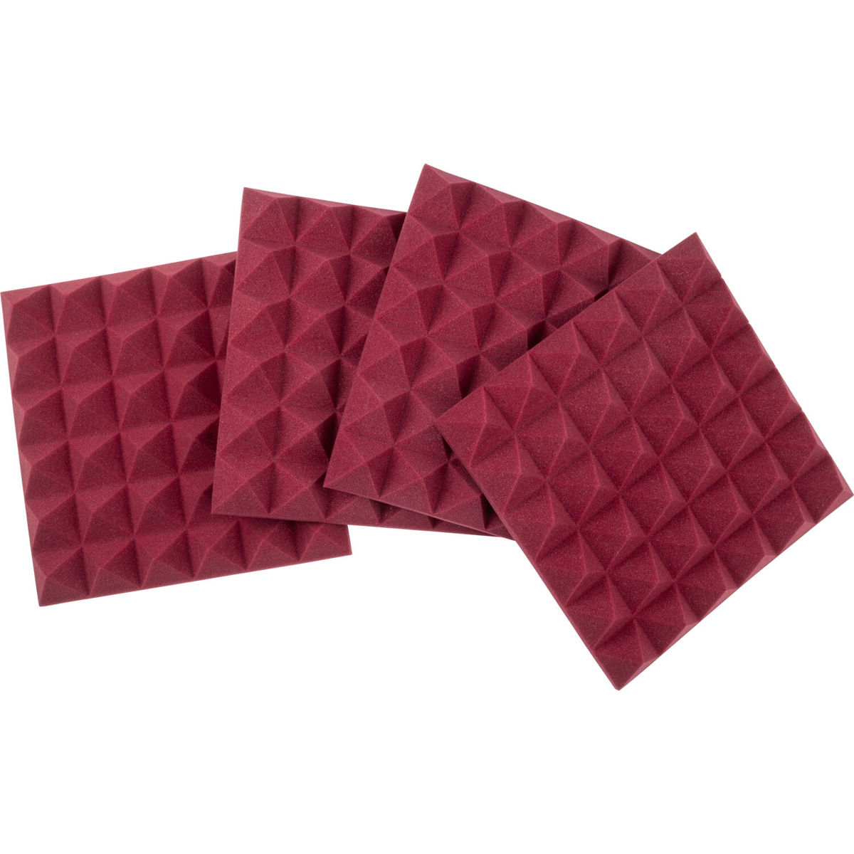 

Gator Cases 12x12" Acoustic Pyramid Panel, Burgundy, 4-Pack