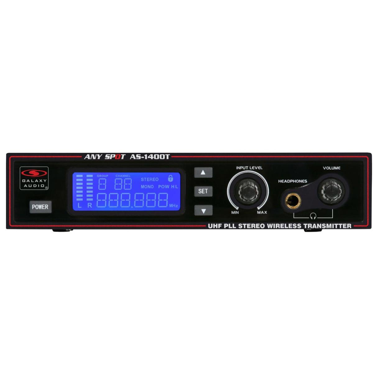 

Galaxy Audio AS-1400T Wireless Personal Monitor Transmitter, M: 516 to 558MHz