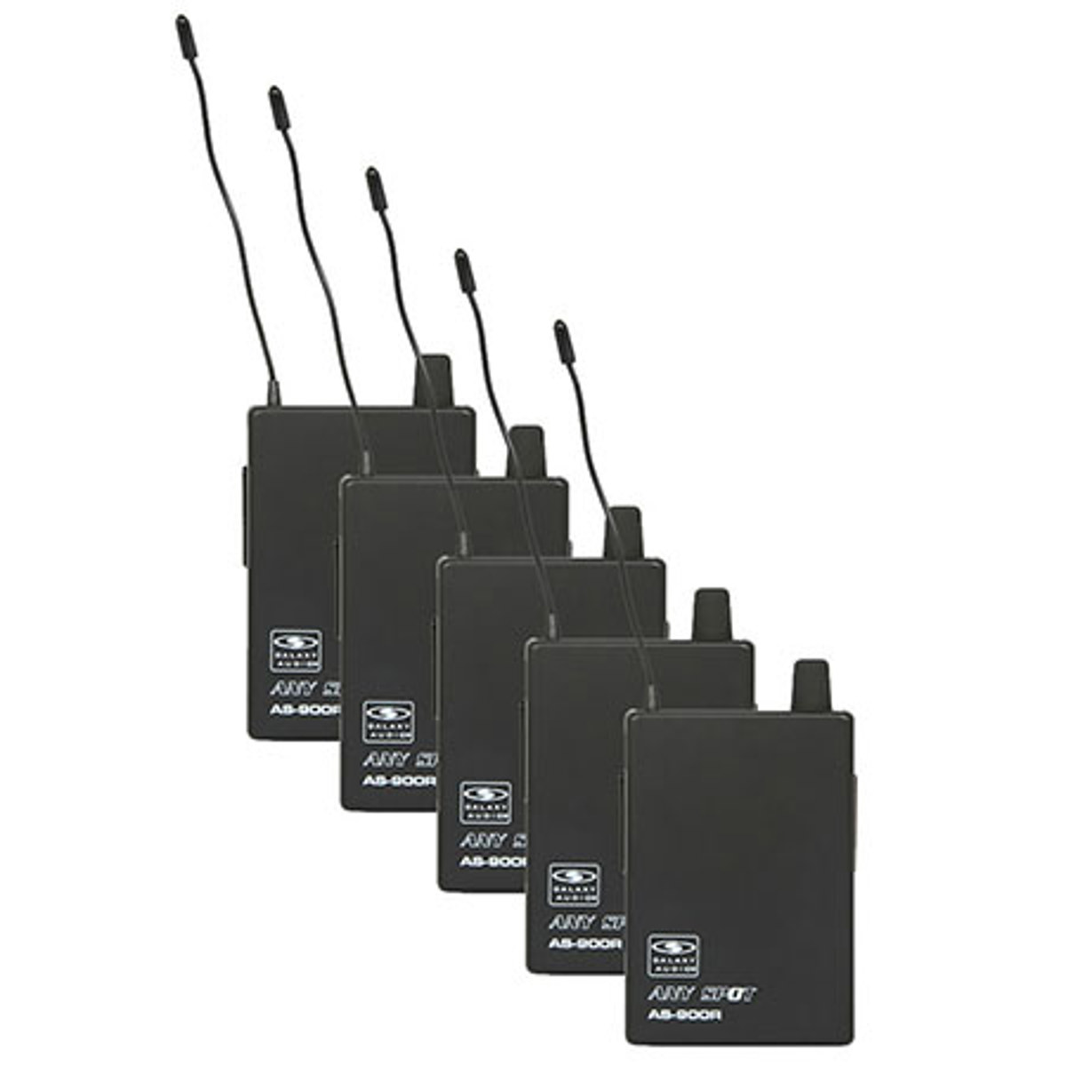 

Galaxy Audio AS-900RC-5 Bodypack Receiver, K3/634.8MHz, 5 Pack