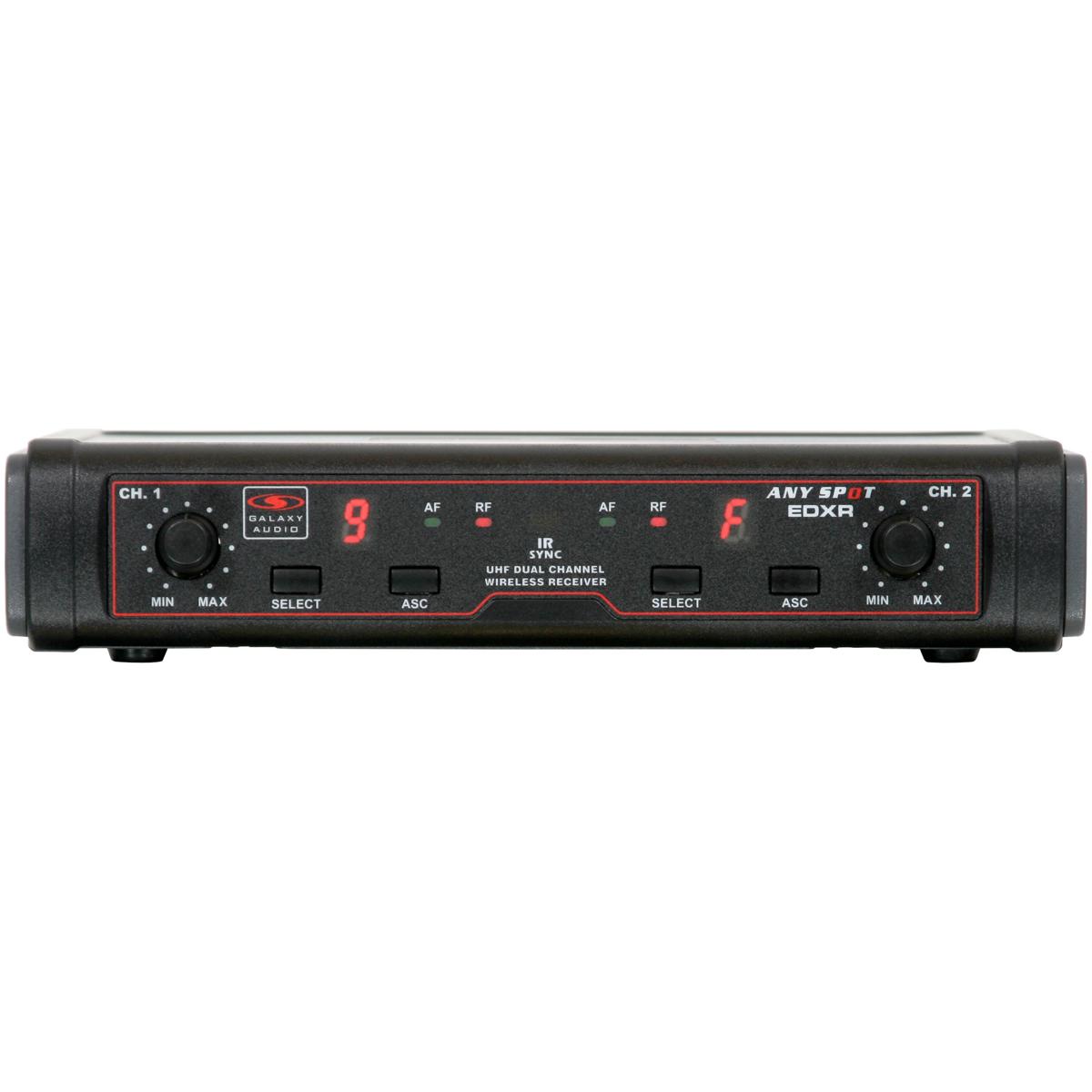 

Galaxy Audio EDX Dual Channel Wireless Receiver, Frequency Range: D 584-607 MHz