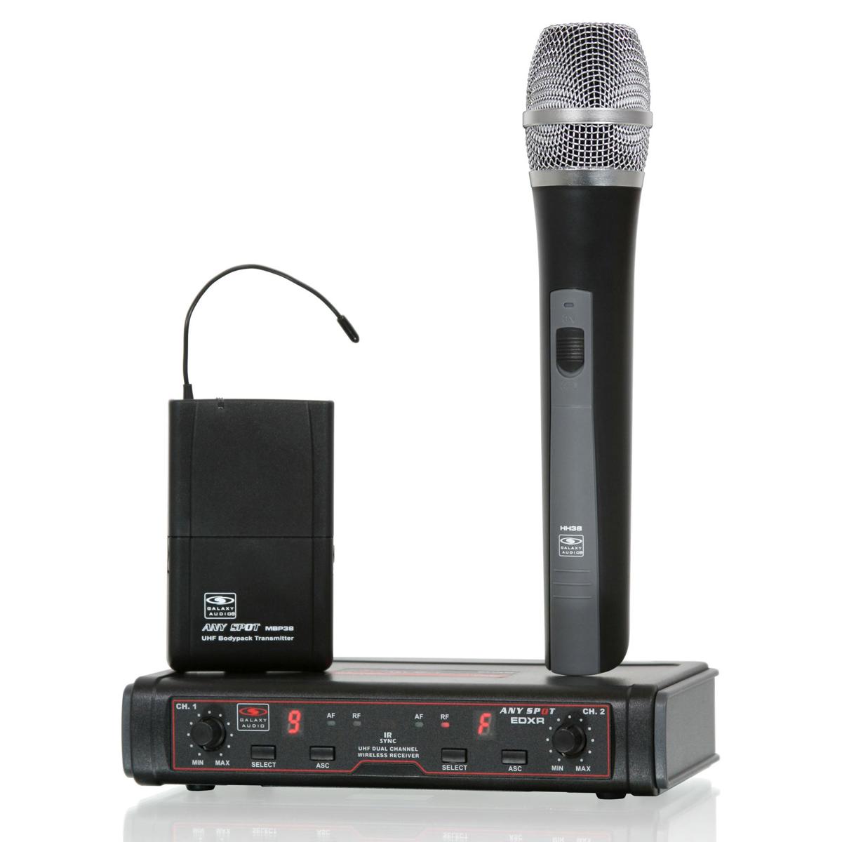 

Galaxy Audio Any Spot EDXR/HH38 Wireless Microphone System, D: 584-607 MHz