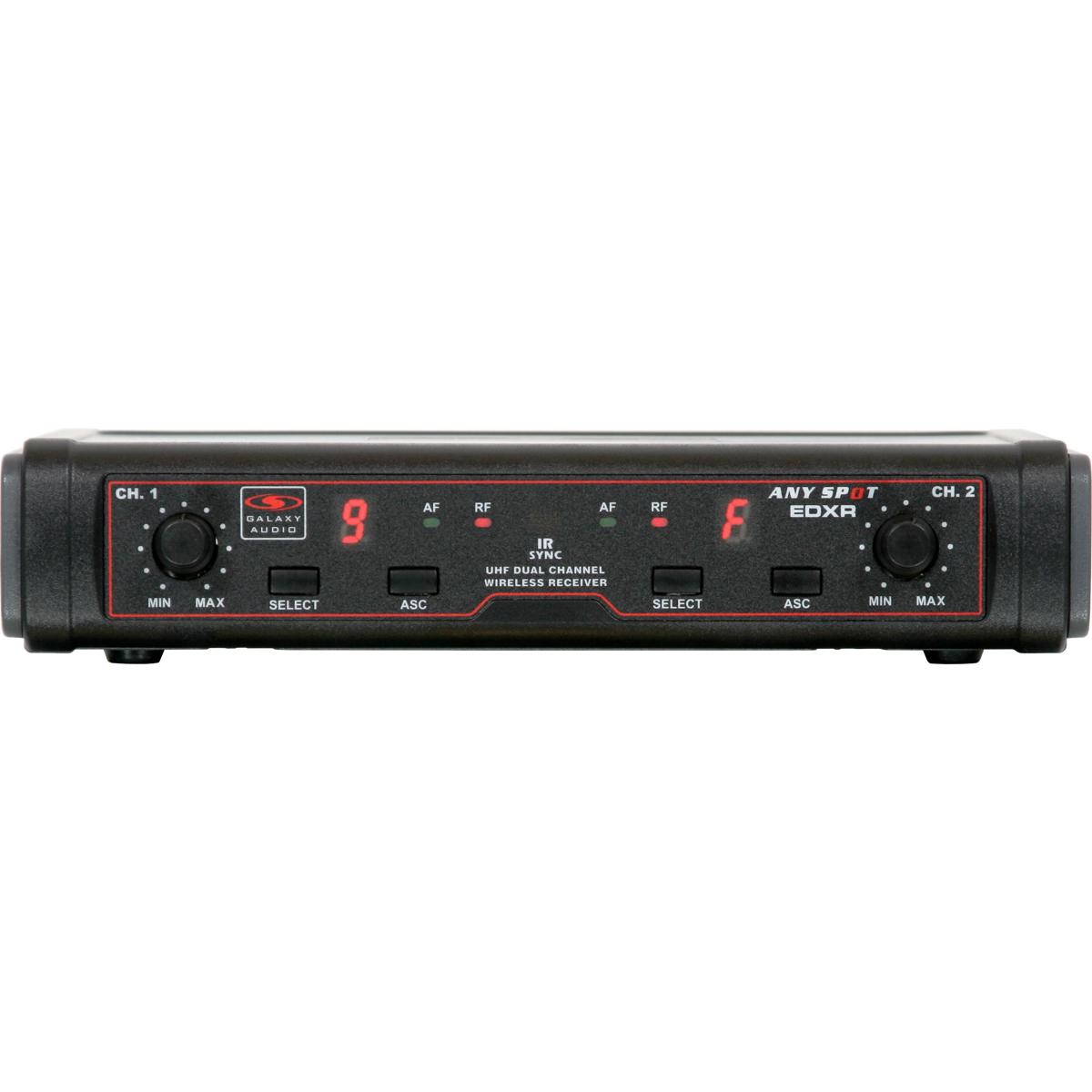 

Galaxy Audio EDX Dual Channel Wireless Receiver, N: 518-542 MHz