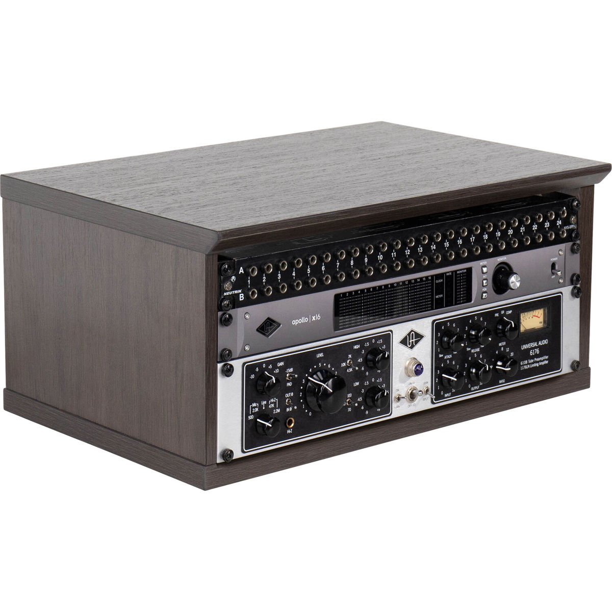 

Gator Cases Elite Series Desktop 4U Studio Rack, Dark Walnut Brown