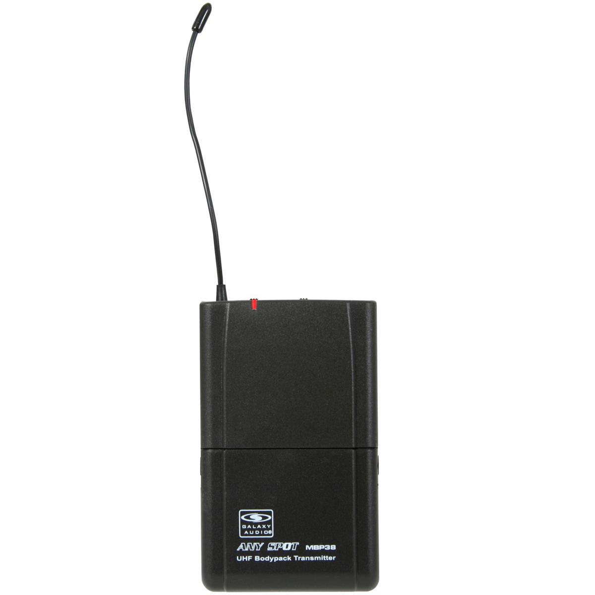

Galaxy Audio MBP38 Wireless Bodypack Transmitter, Frequency Range N: 518-542MHz