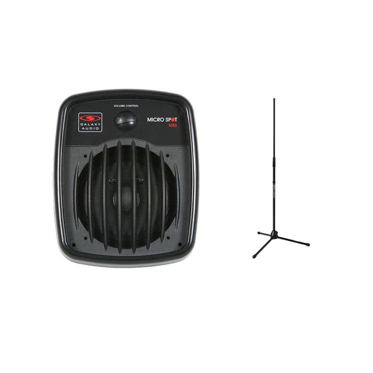 Galaxy Audio Galaxy MS5 Micro Spot Full Range Monitor with Volume Control W/Tripod Mic Stand -  MS5 A