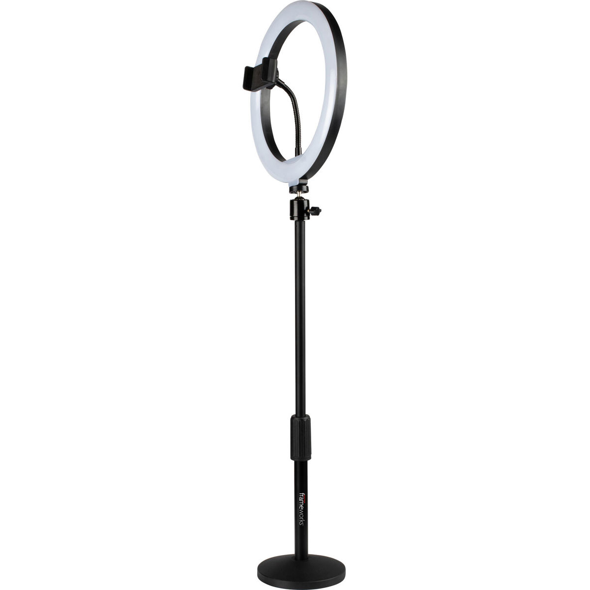 

Gator Cases 10" LED Desktop Ring Light with Round Base Stand and Phone Clamp