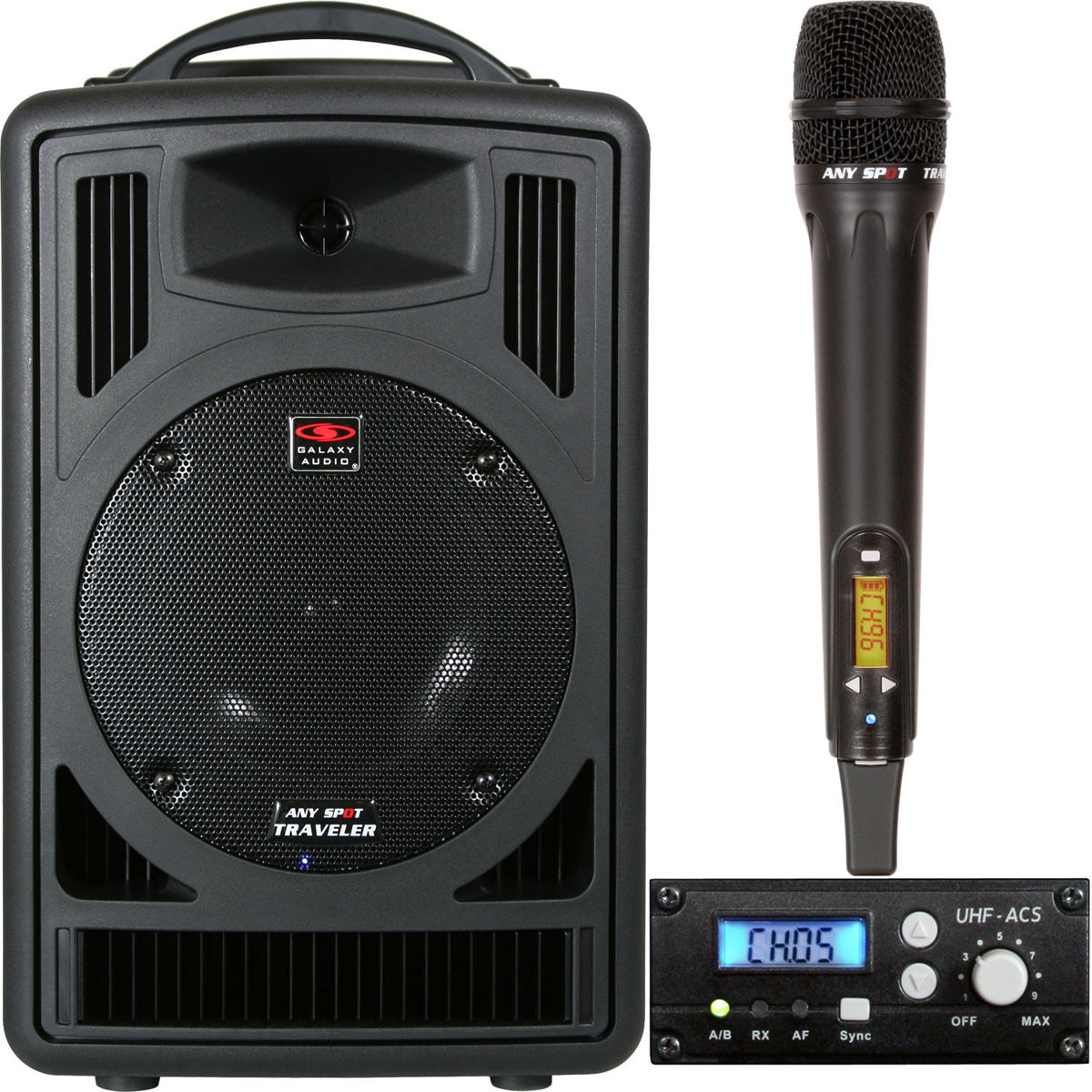 

Galaxy Audio TV8 Speaker System, 1-Ch Rx, HH Mic, 640-664MHz