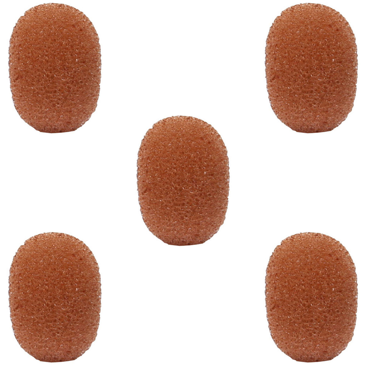 

Galaxy Audio WS-HSO Windscreen for Omni Headset Microphones, Pack of 5, Cocoa