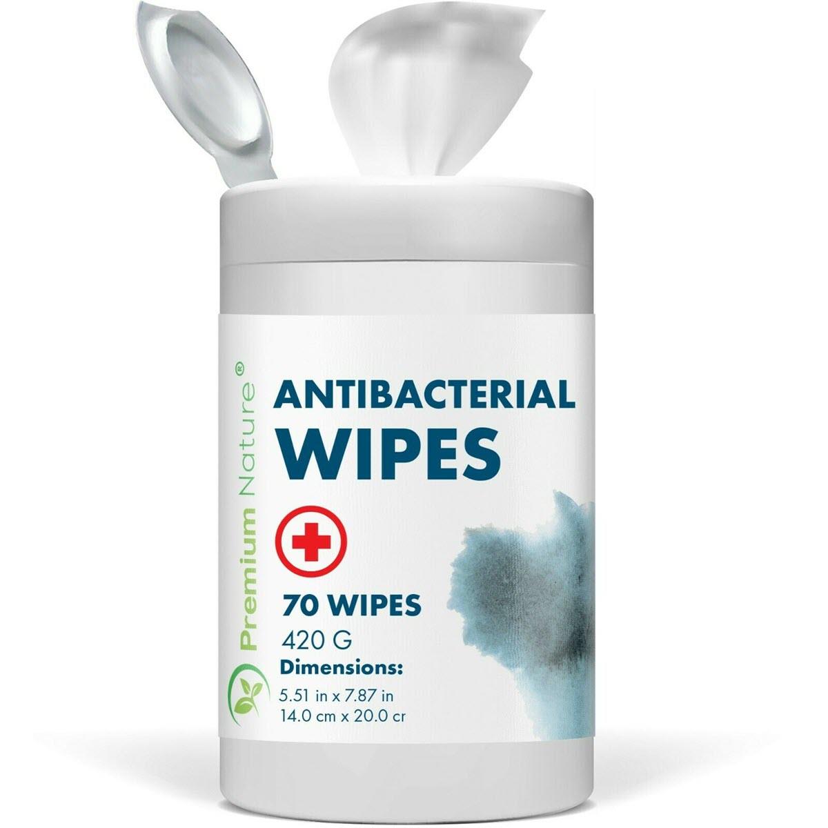 Image of General Brand Antibacterial Disinfecting Wipes Cleaning Sanitizing Wipes 70 CT Premium Nature