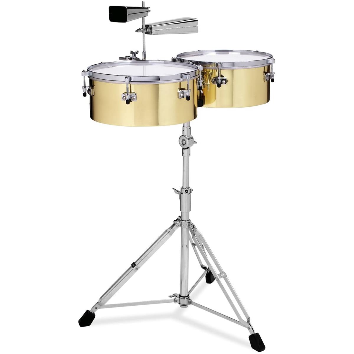 Image of Gon Bops Alex Acuna Signature Brass Timbales