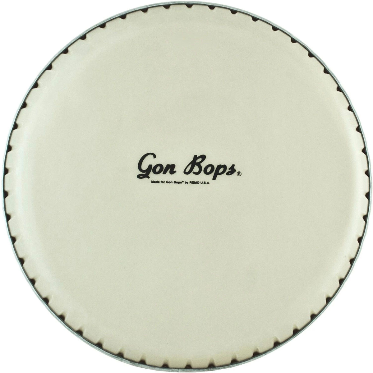 

Gon Bops Remo Nuskyn Hembra Bongo Drum Head with GB Logo, Large, Tan