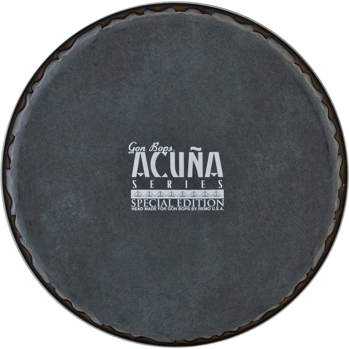 

Gon Bops 12.25" Remo Skyndeep Synthetic Conga Drum Head with GB Logo, Black