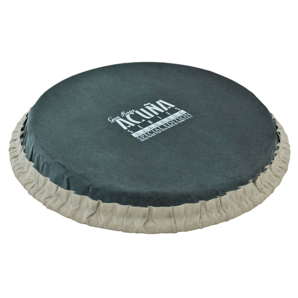 

Gon Bops 13.25" Remo Skyndeep Synthetic Conga Drum Head with GB Logo, Black