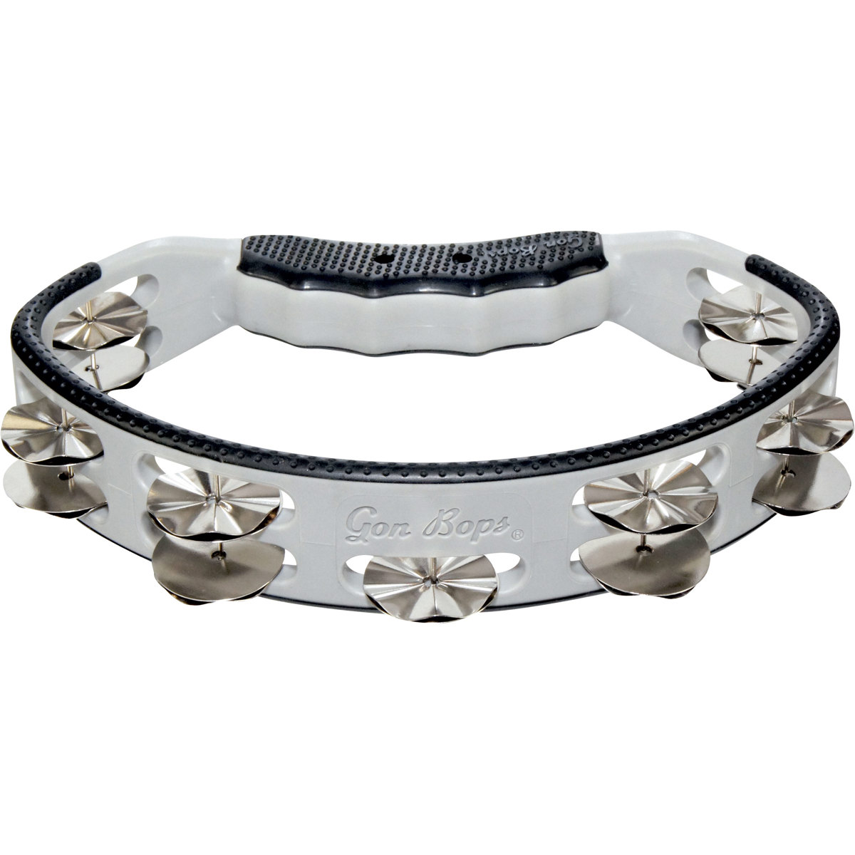 

Gon Bops Tambourine with Trash Jingles, Silver