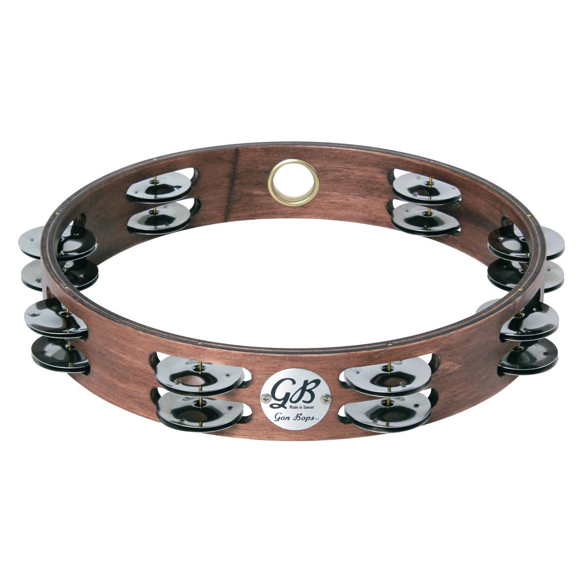 

Gon Bops 10" Double-Row Jingles Wooden Tambourine
