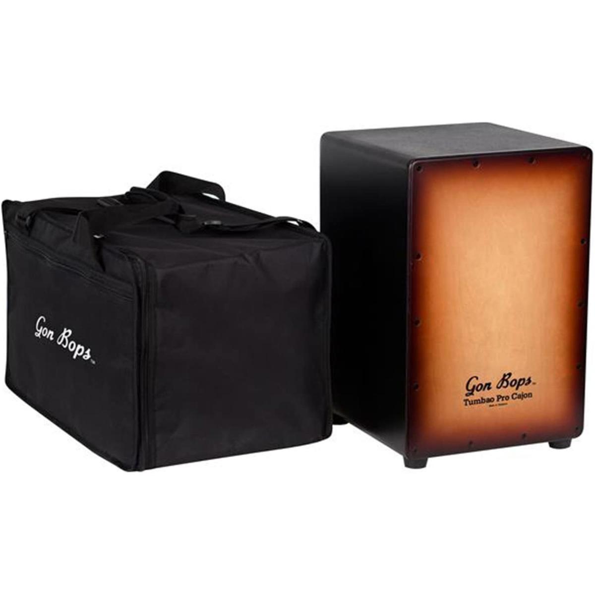 

Gon Bops Tumbao Pro Cajon Burnt Toast Burst