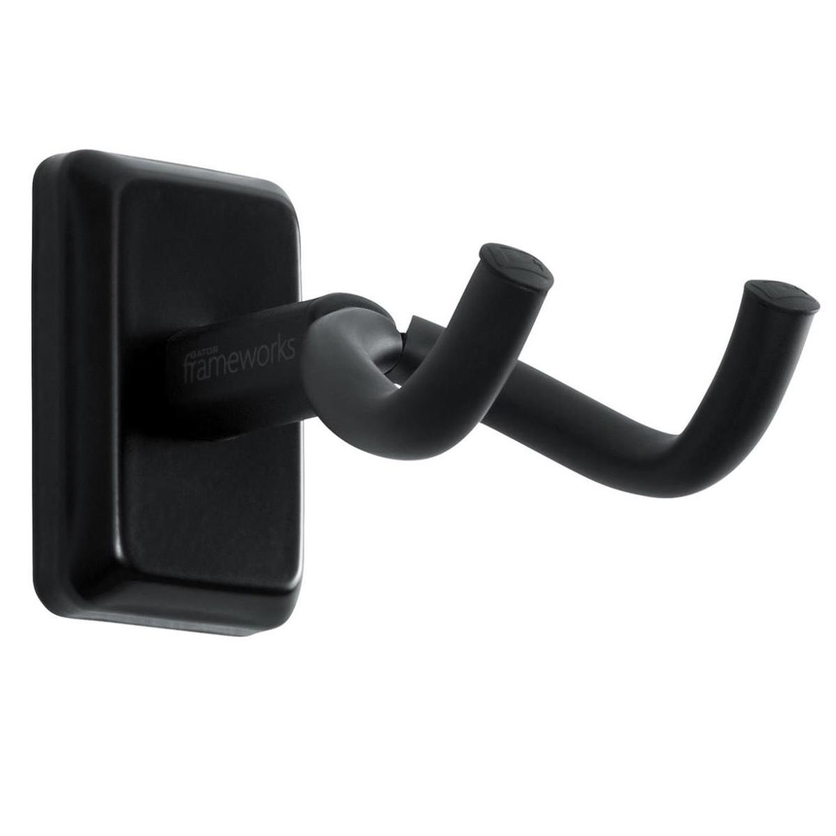 

Gator Cases Frameworks Wall Mounted Guitar Hanger with Black Mounting Plate