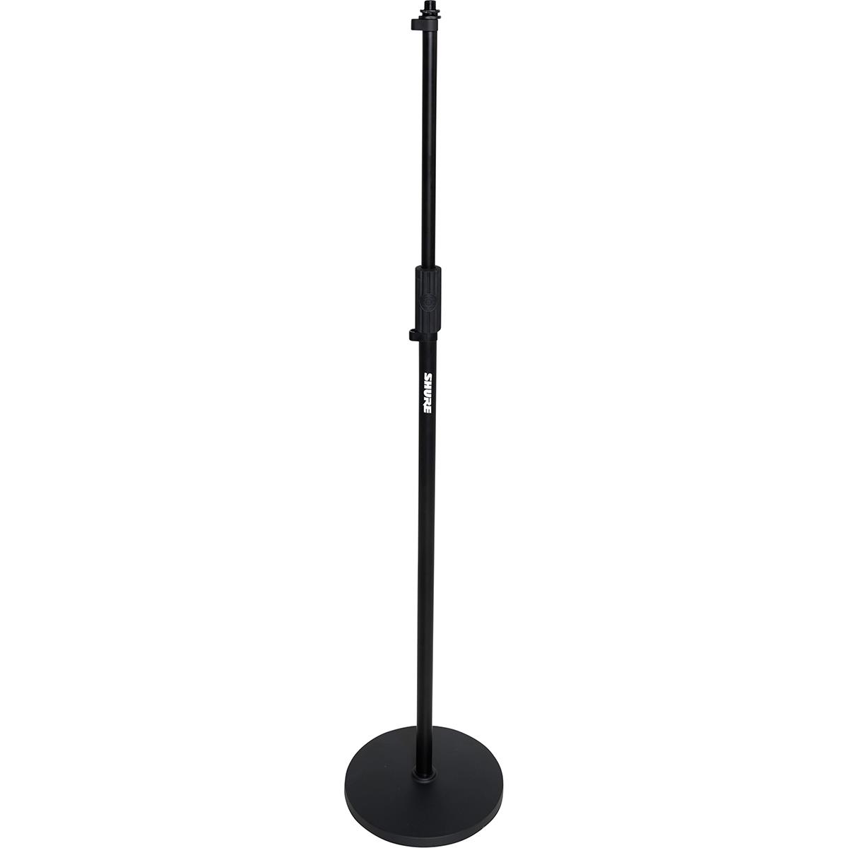 Image of Gator Cases Shure Round Base Mic Stand w/Standard Height Adjustable Twist Clutch 10&quot; Base