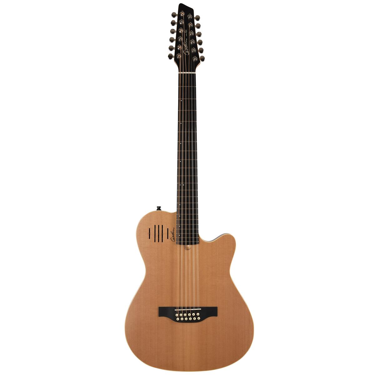 Image of Godin A12 12-String Acoustic Electric Guitar with Bag