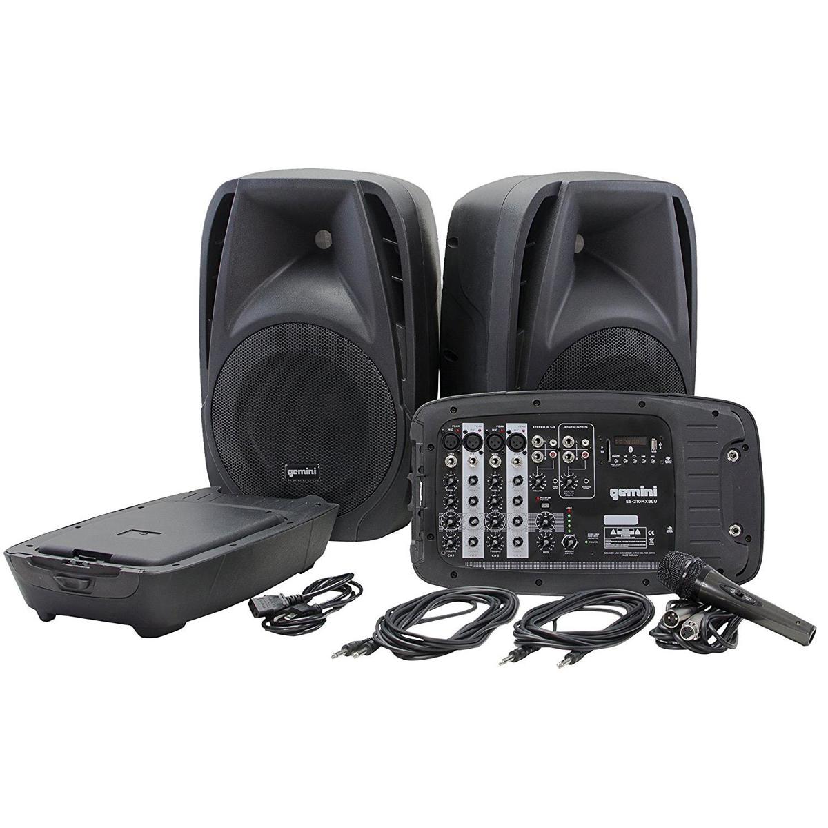 Image of Gemini ES-210MXBLU Professional Audio PA System