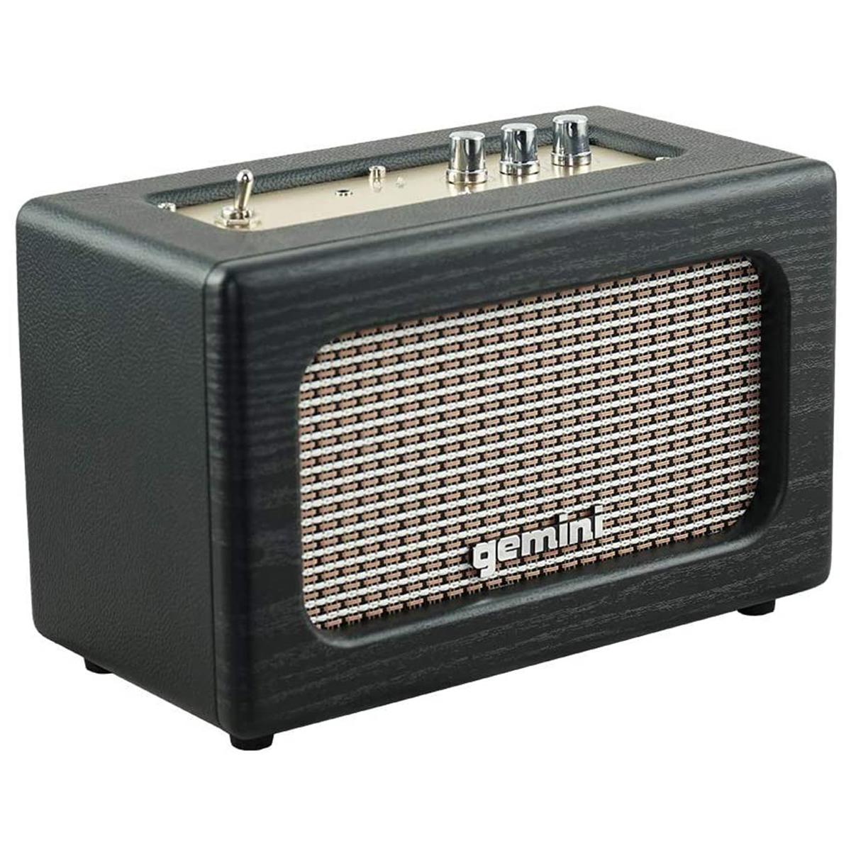 Photos - Speakers Gemini GTR-100 30W Retro Portable Bluetooth Speaker 