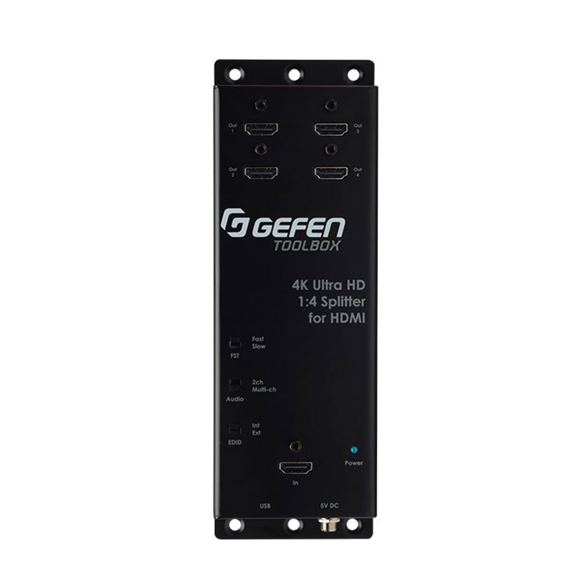 

Gefen 4K DCI & Ultra HD 1:4 HDMI Splitter with Cascading Output, Black