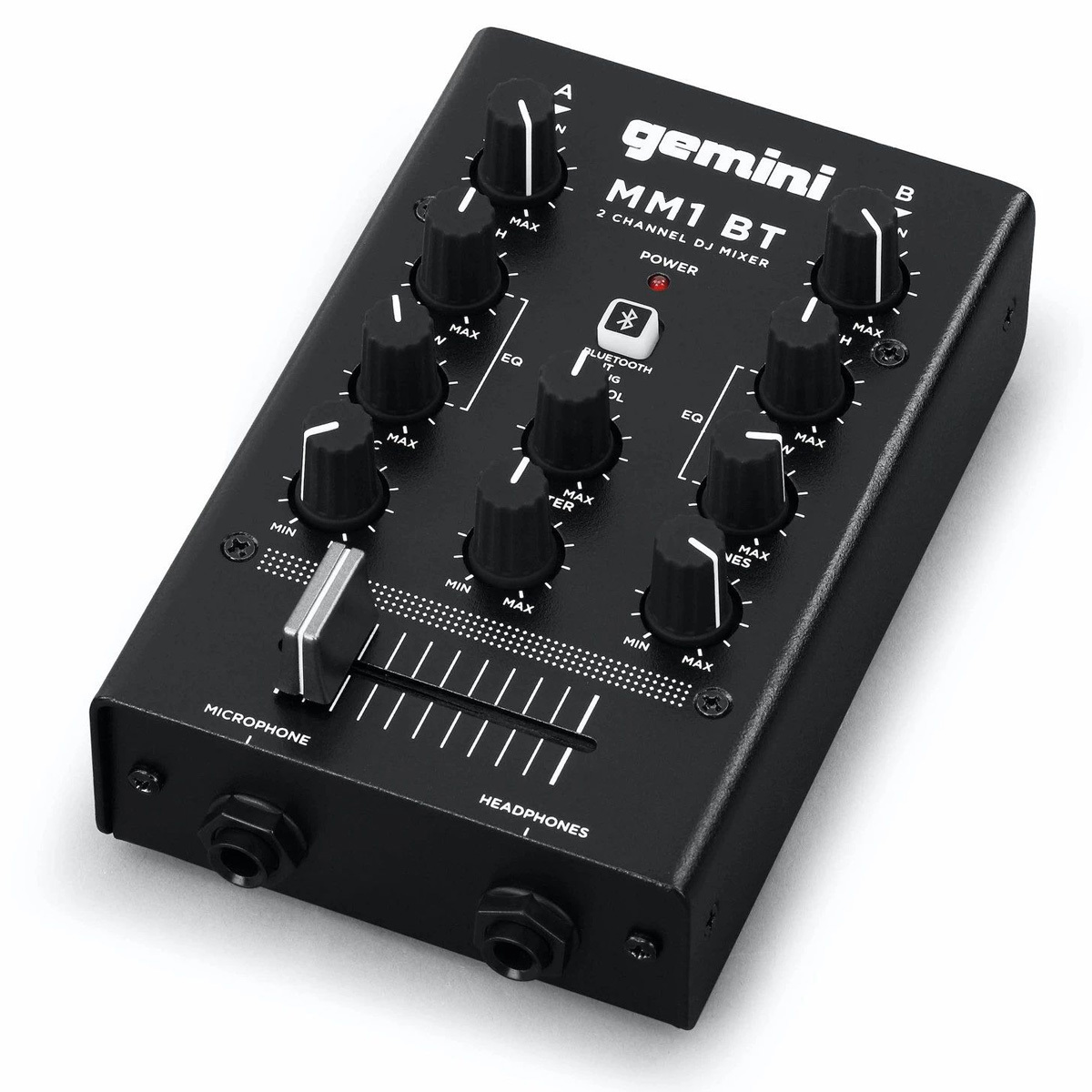 

Gemini MM1BT 2-Channel Professional Analog DJ Mixer with Bluetooth