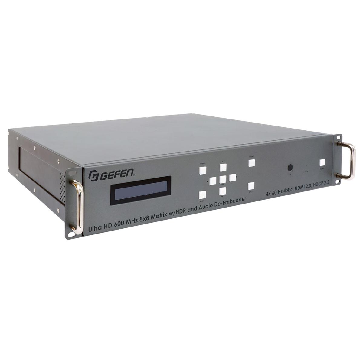 

Gefen 4K Ultra HD 600MHz 8x8 Matrix Router with HDR and Audio De-Embedder