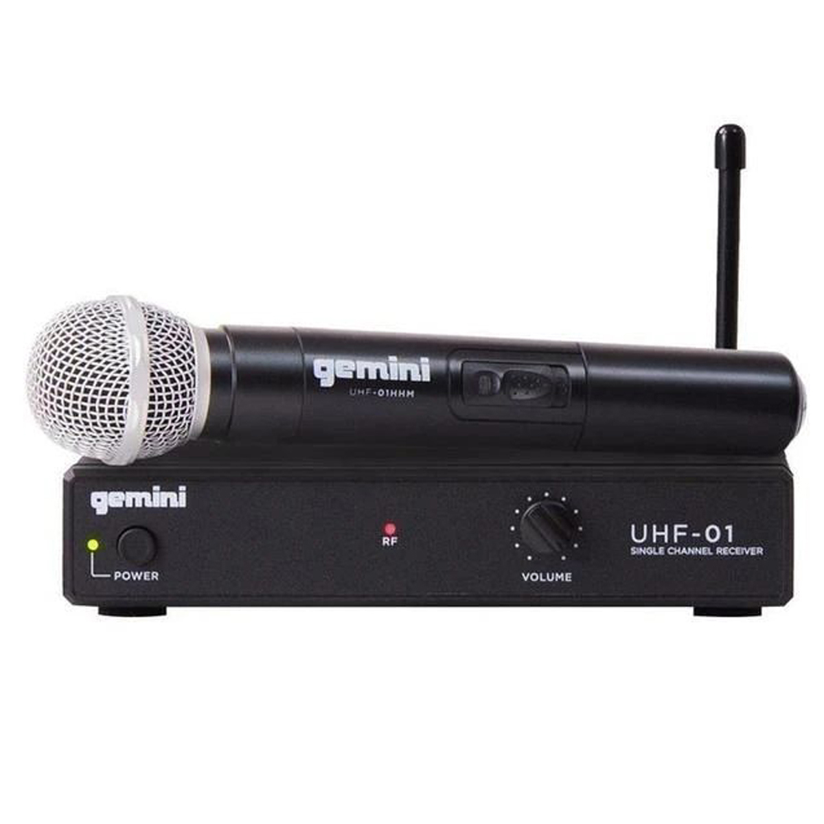 

Gemini UHF-01M Single Ch UHF Wireless Handheld Microphone System, F2: 521.5MHz