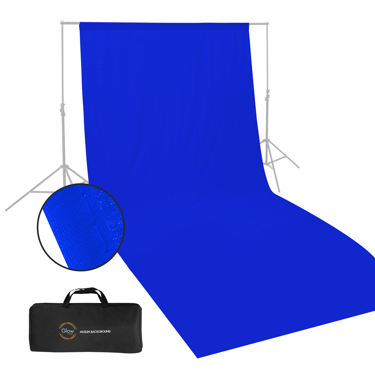 

Glow Muslin Background - 20 x 10 ' (Chroma Blue)