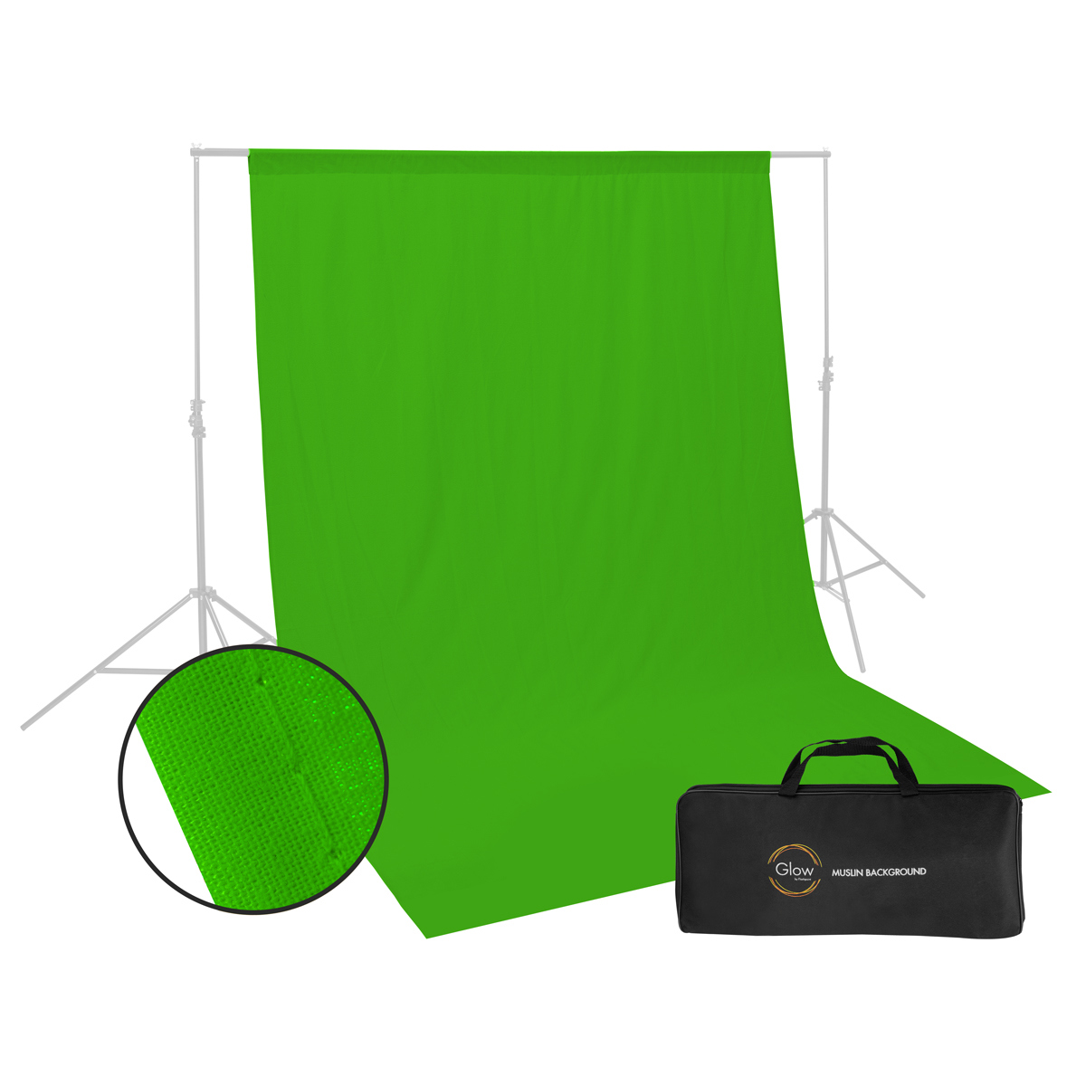 

Glow Muslin Background - 9 x 6' (Chroma Green)