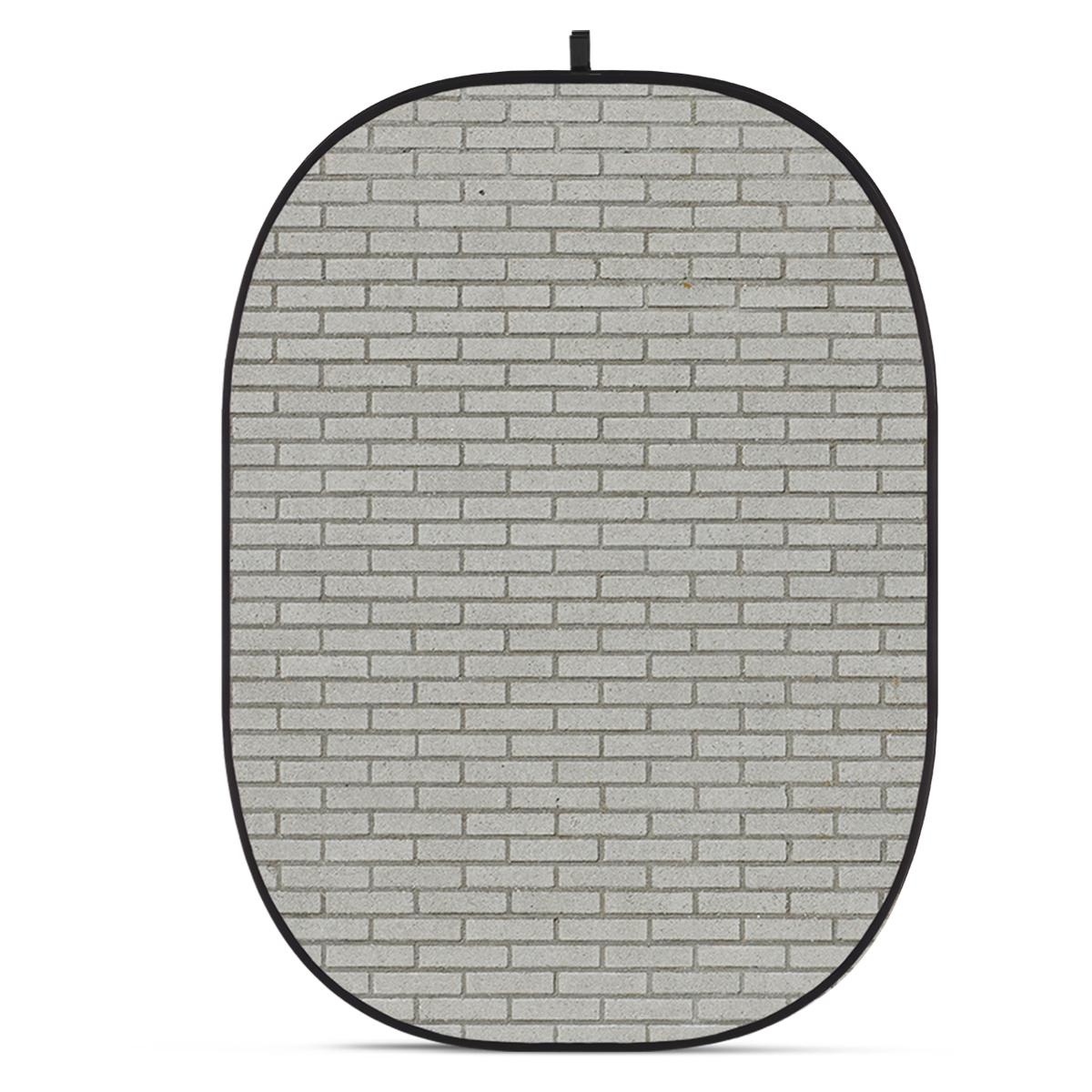 

Glow CBA-WB0012 5x6.5' Fabric Collapsible Backdrop, Brick Wall