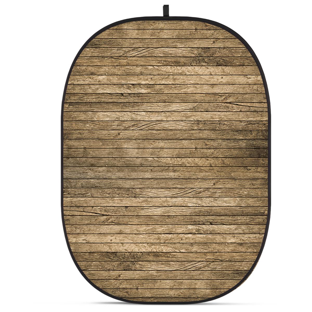 

Glow CBA-WW0004 5x6.5' Fabric Collapsible Backdrop, Wooden Wall