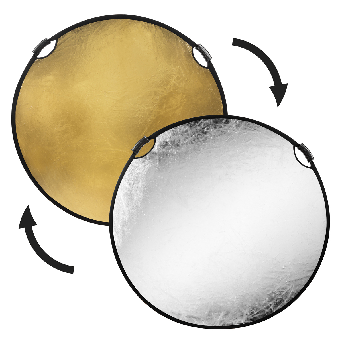 

Glow Circular Collapsible Reflector with Handles (52", Gold/Silver)