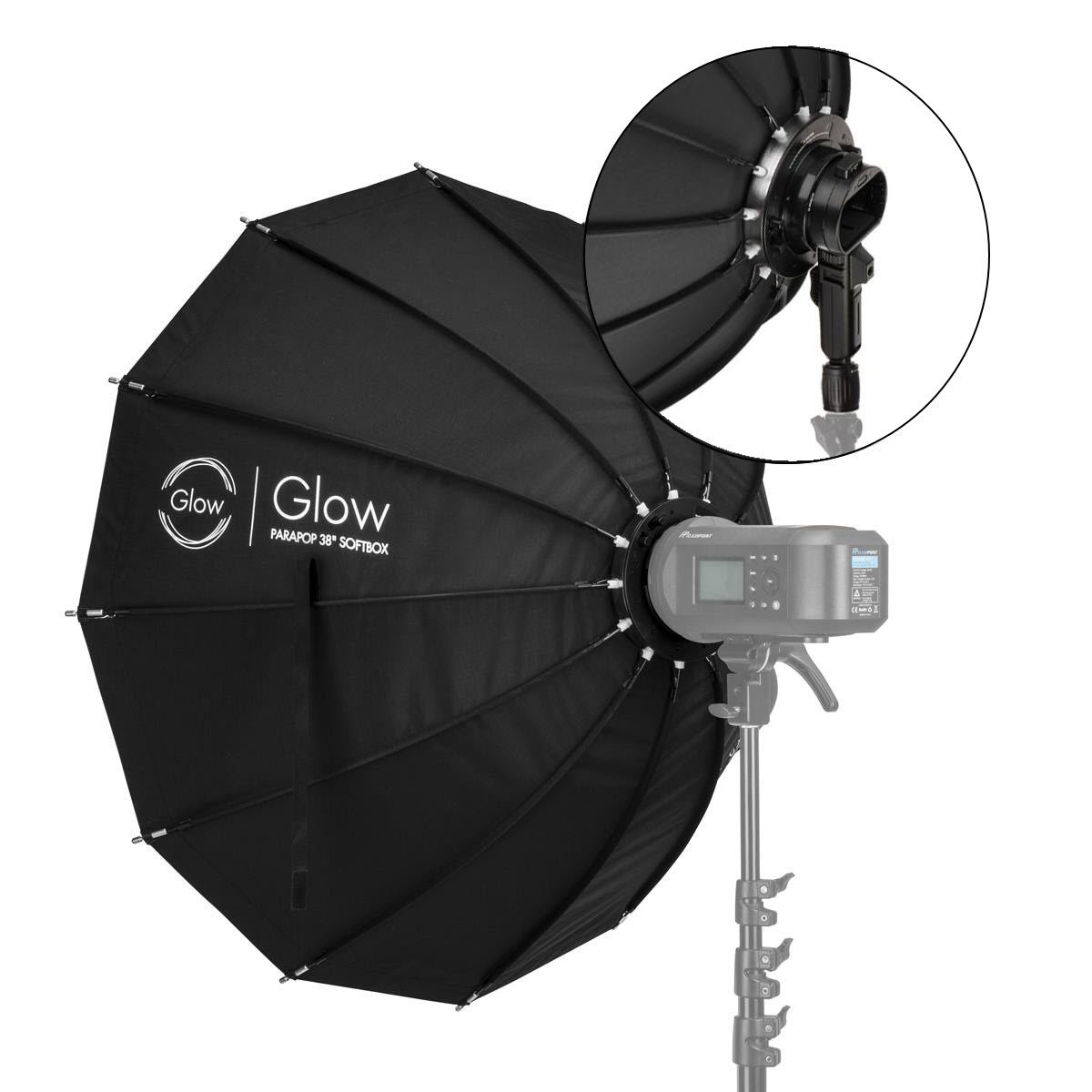 

Glow ParaPop 38" OTA Portable Softbox w/OTA Adapter Set and Bowens Mount Adapter