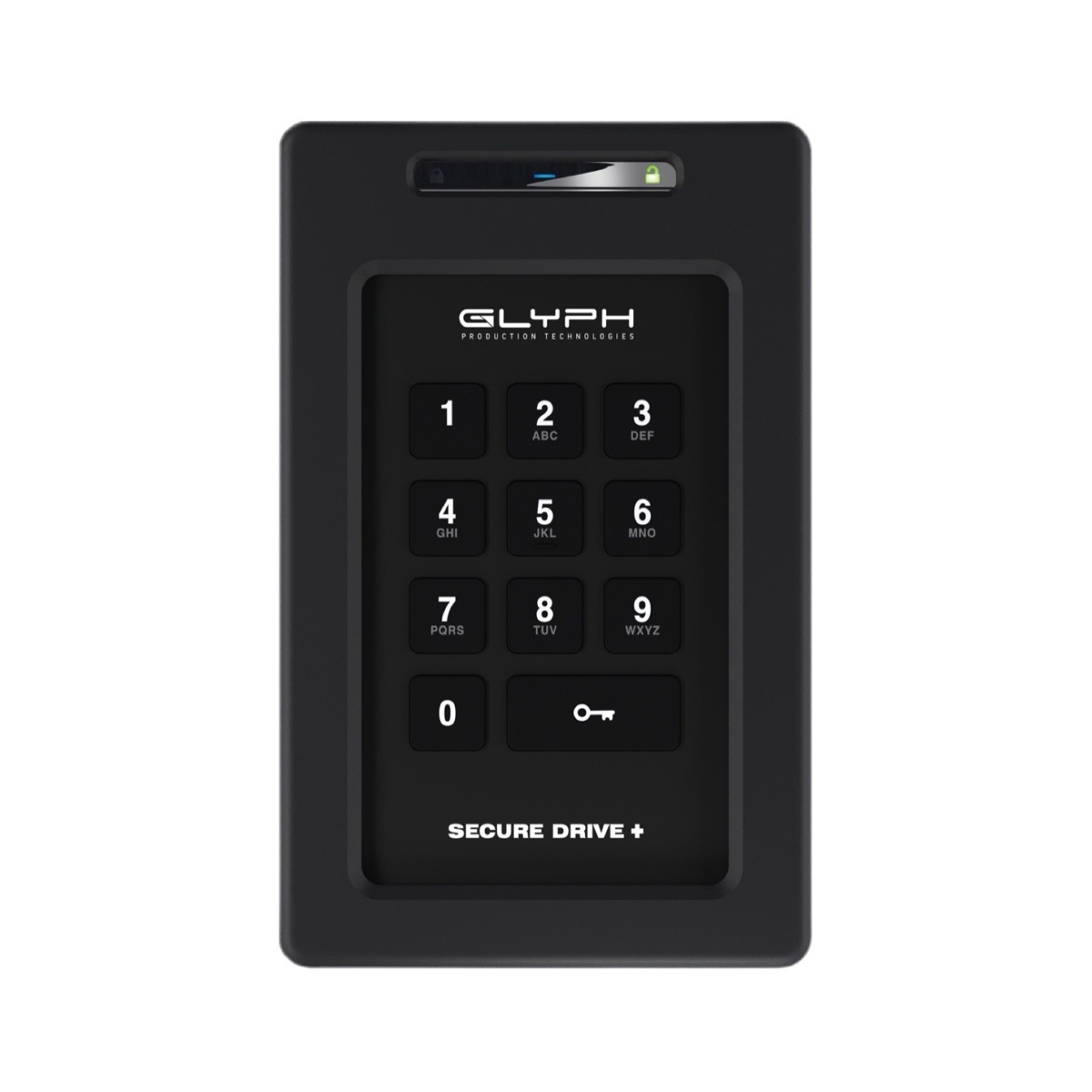 

Glyph Technologies SecureDrive+ 2TB USB 3.2 Encrypted External HDD with Keypad