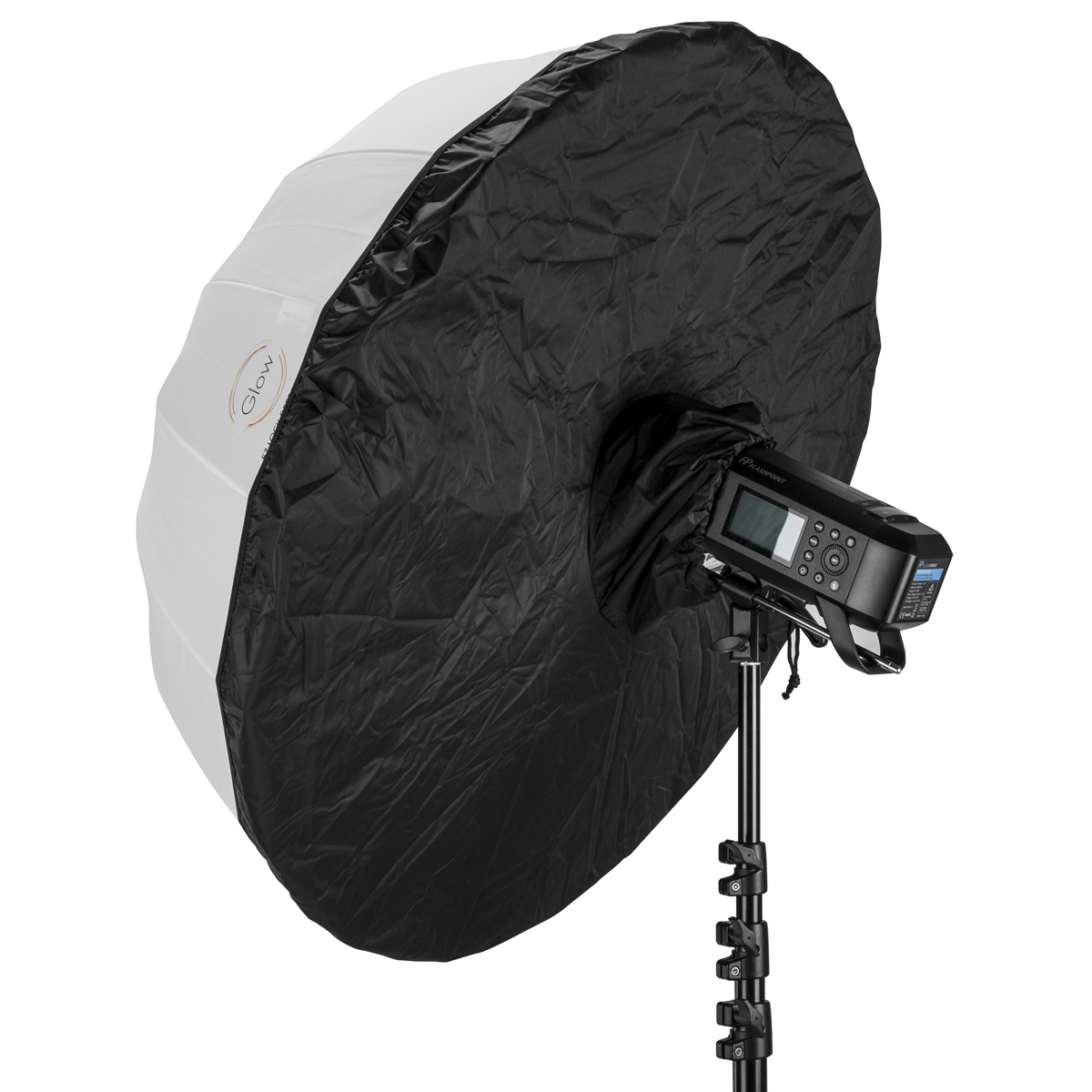 

Glow Easy Lock 33" Translucent Umbrella Black Panel