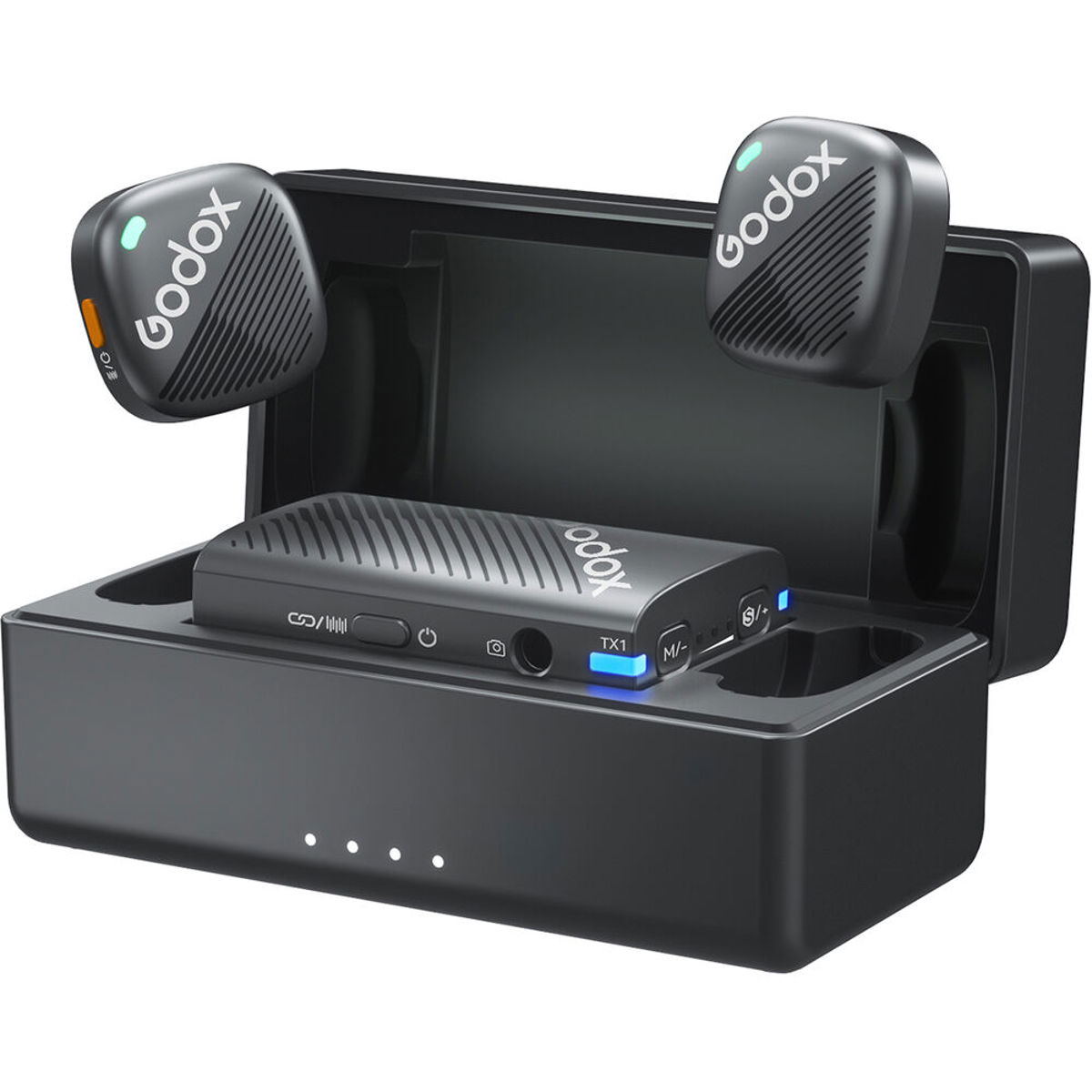 

Godox Cube-C 2-Person Wireless Microphone System (2.4 GHz, Black)