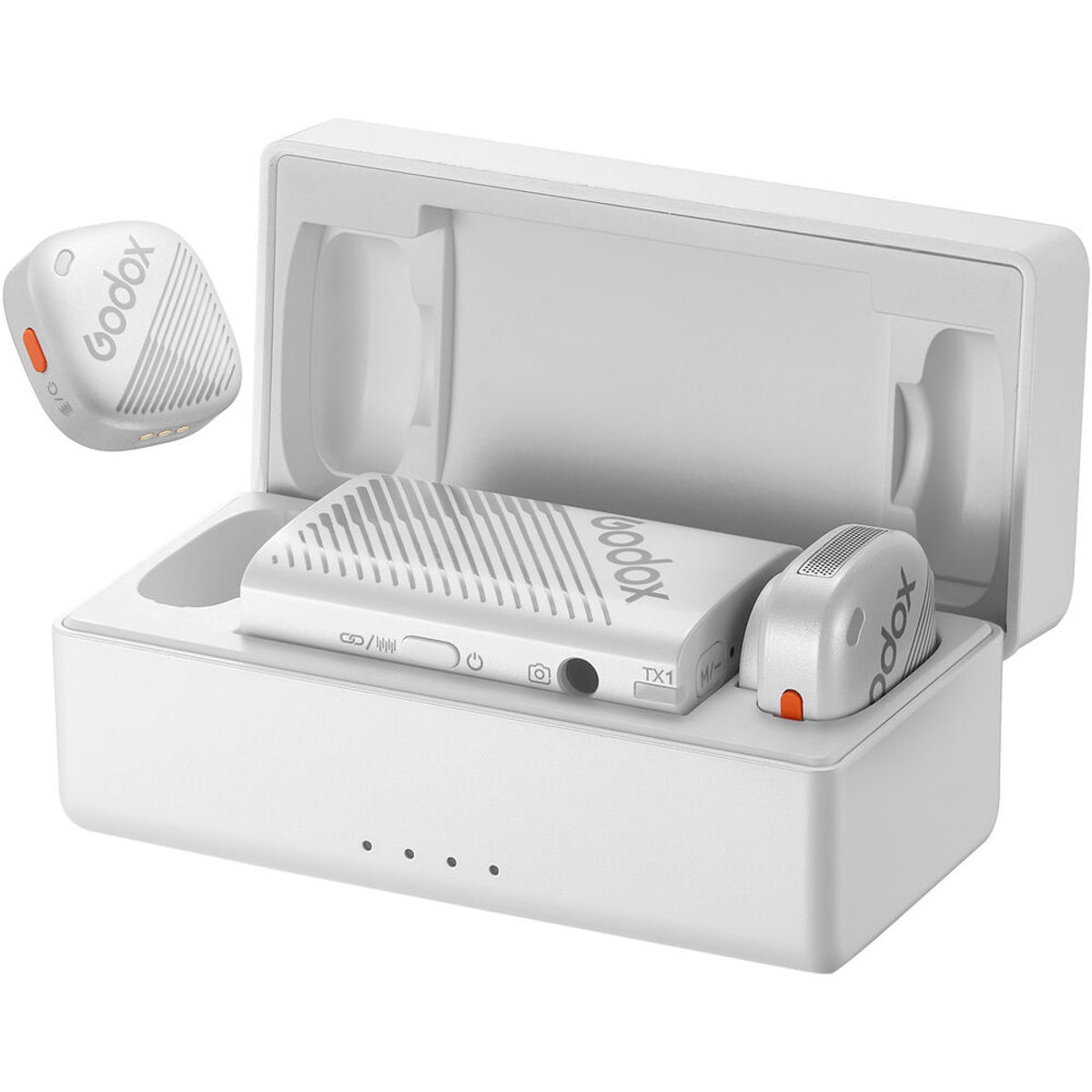 

Godox Cube-C 2-Person Wireless Microphone System (2.4 GHz, White)