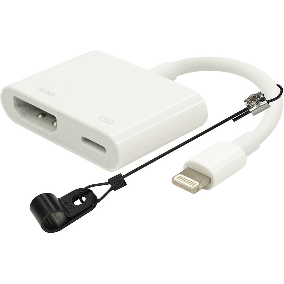 

Go Simply Connect The Dongler Apple Lightning Male to HDMI Pigtail Dongle, White