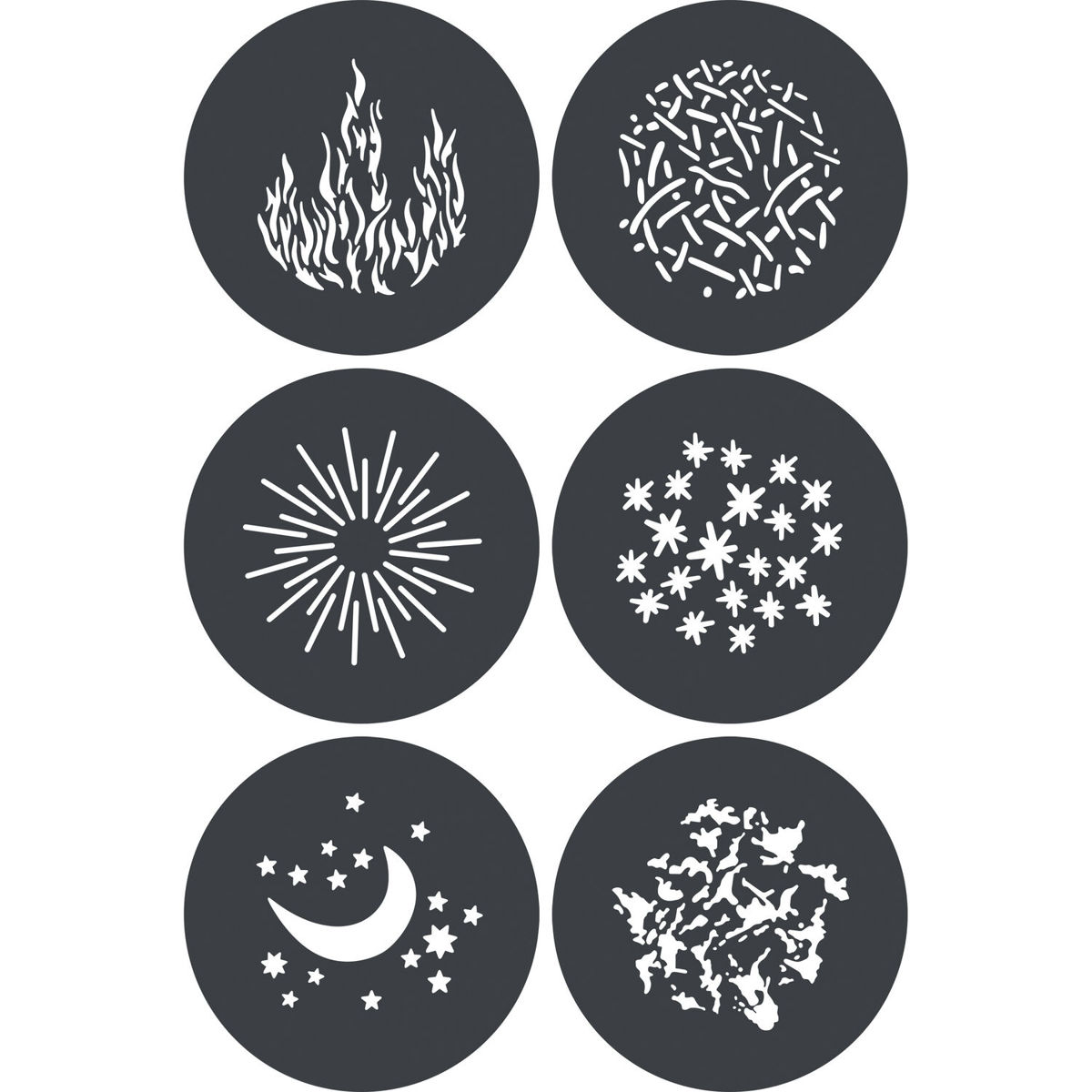 

Godox GP-GS1 Gobo Set for MG1200Bi Spotlight Mount (6-Pack)
