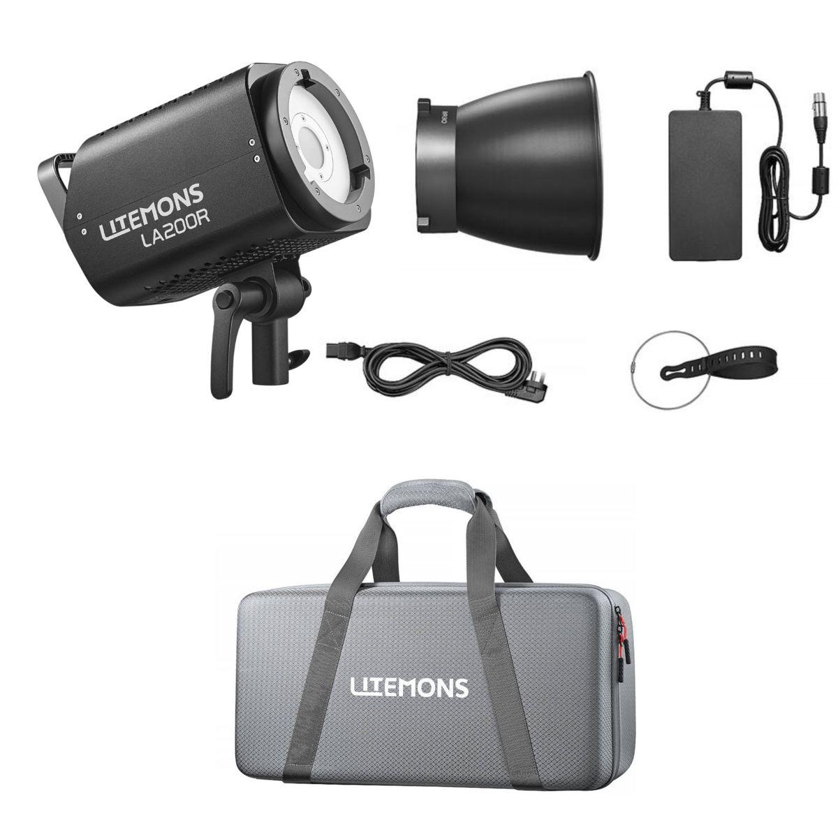 

Godox Litemons LA200R RGB LED Monolight (Black, Travel Kit)