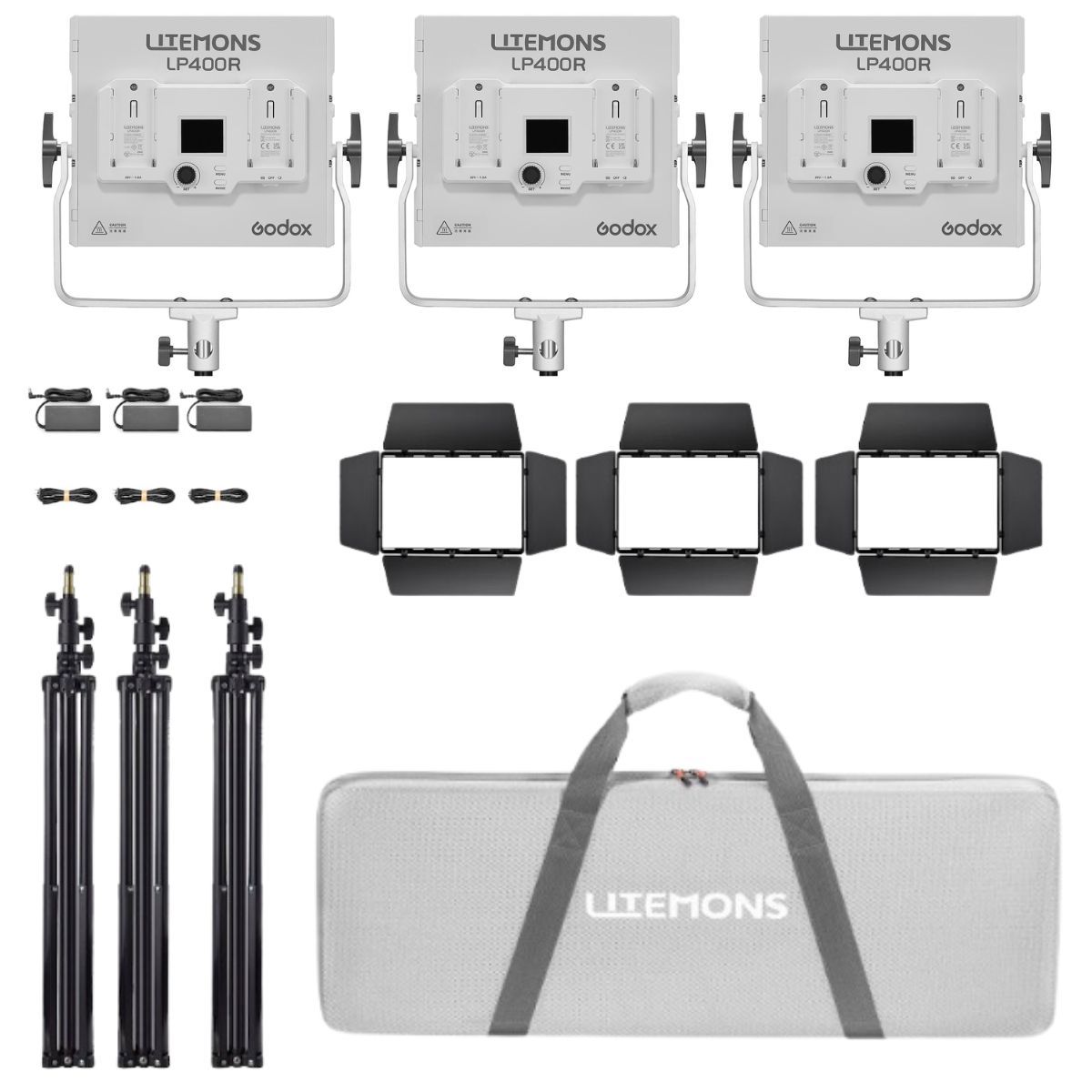 

Godox Litemons LP400R 36W RGB LED 3-Light Panel Kit